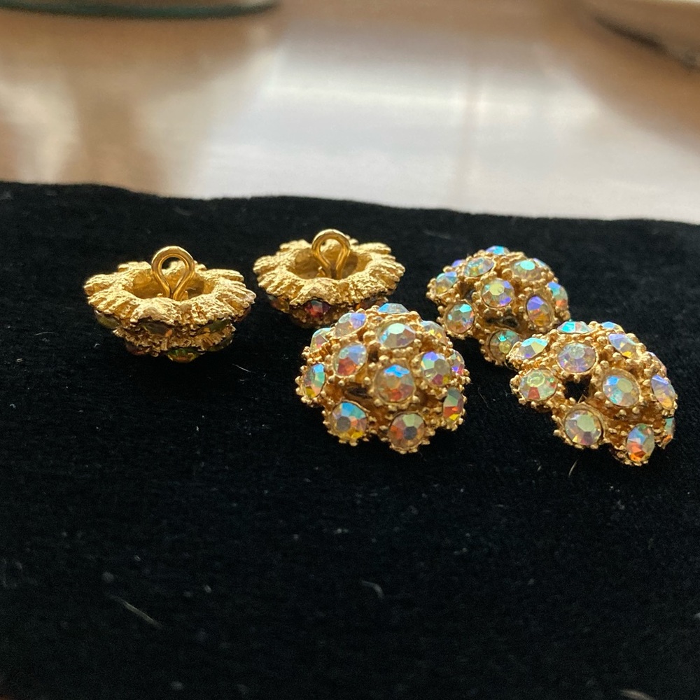 Vintage Rhinestone/Crystal Buttons - Picture 4 of 5